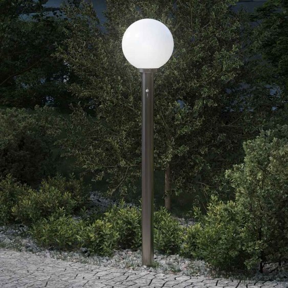 Pollerleuchte mit Sensor 120 cm Edelstahl IP44
