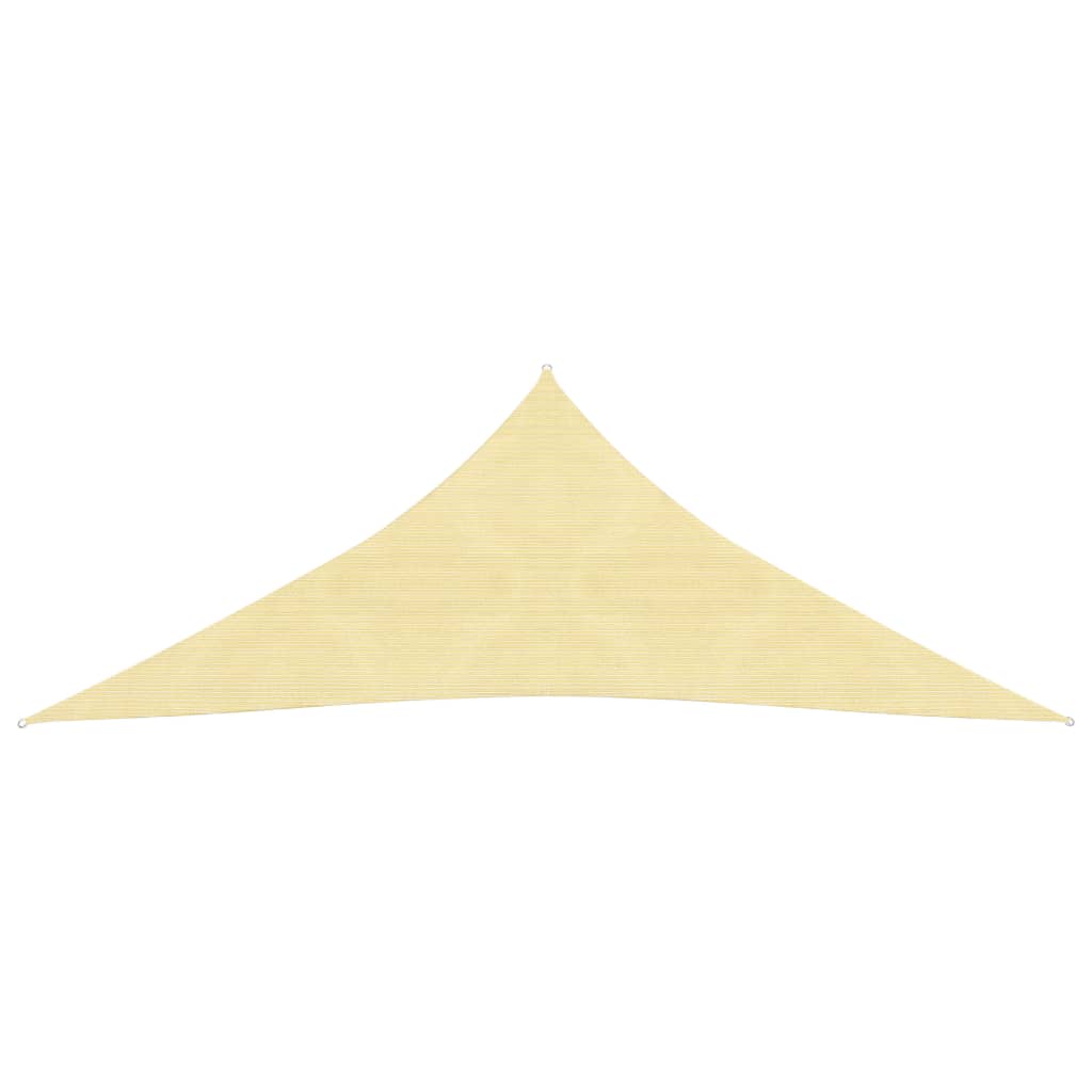Sonnensegel HDPE Dreieckig 3,6x3,6x3,6 m Beige