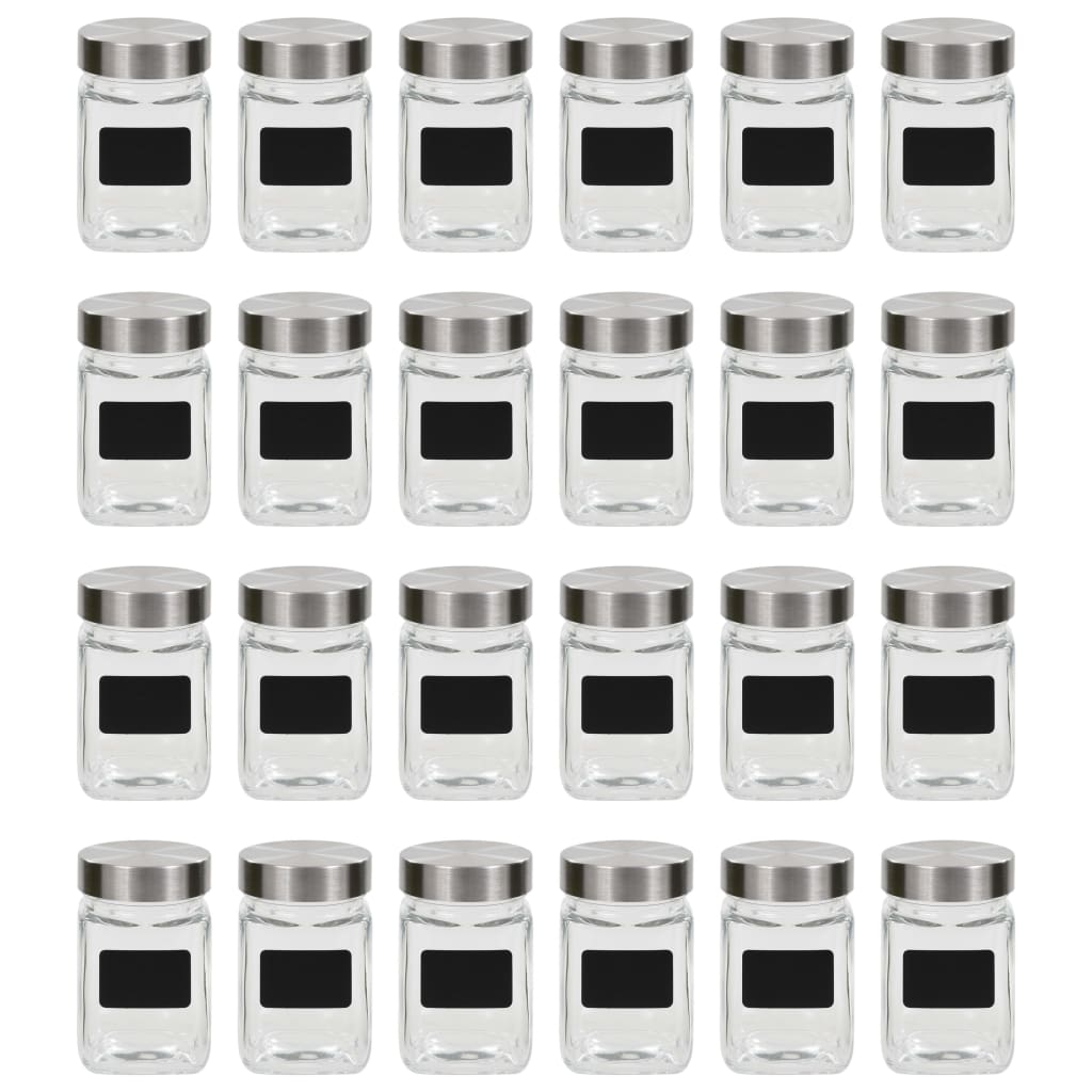 Vorratsgläser mit Aufkleber 24 Stk. 300 ml