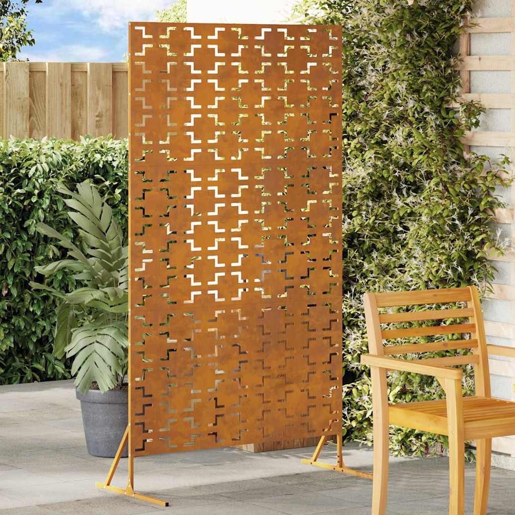 Sichtschutz 100x50x180 cm aus wetterfestem Stahl
