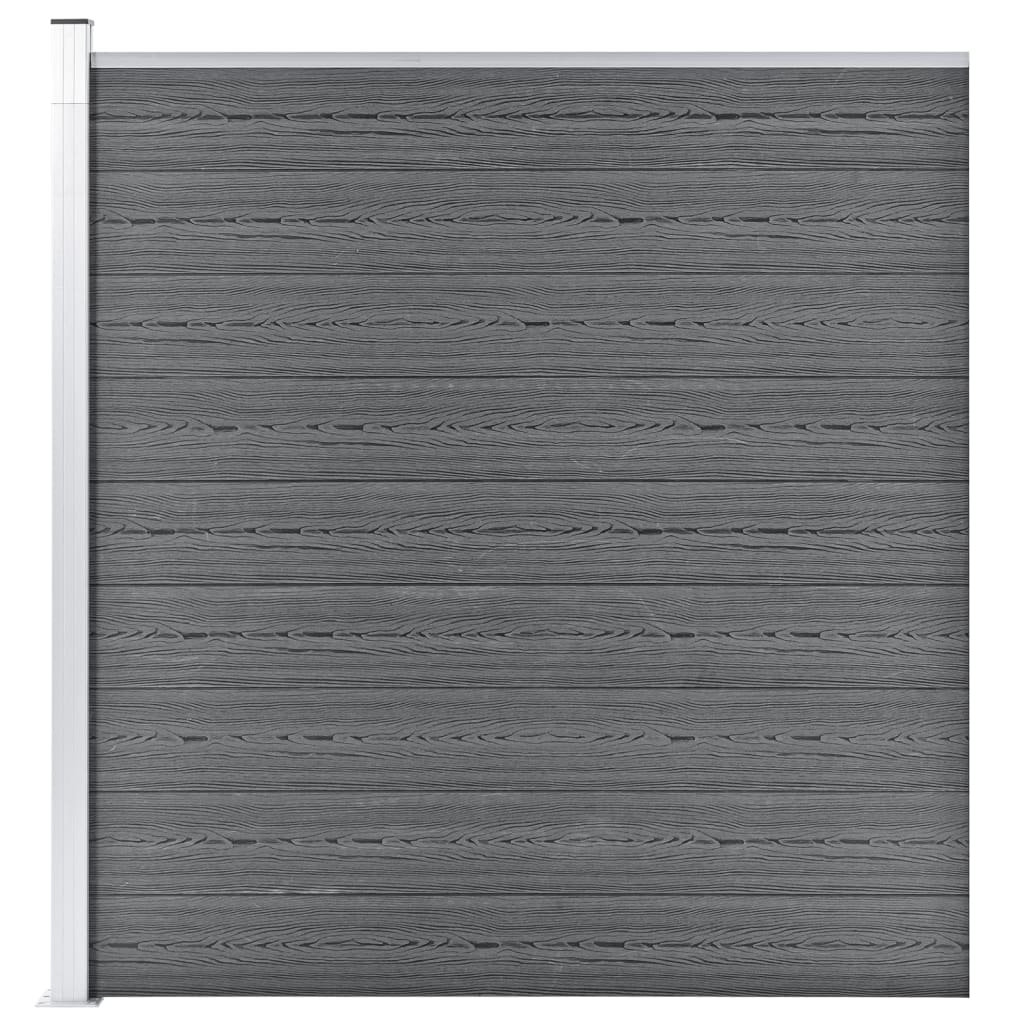 Gartenzaun WPC 175x186 cm Grau Gartenzaun WPC 175x186 cm Grau