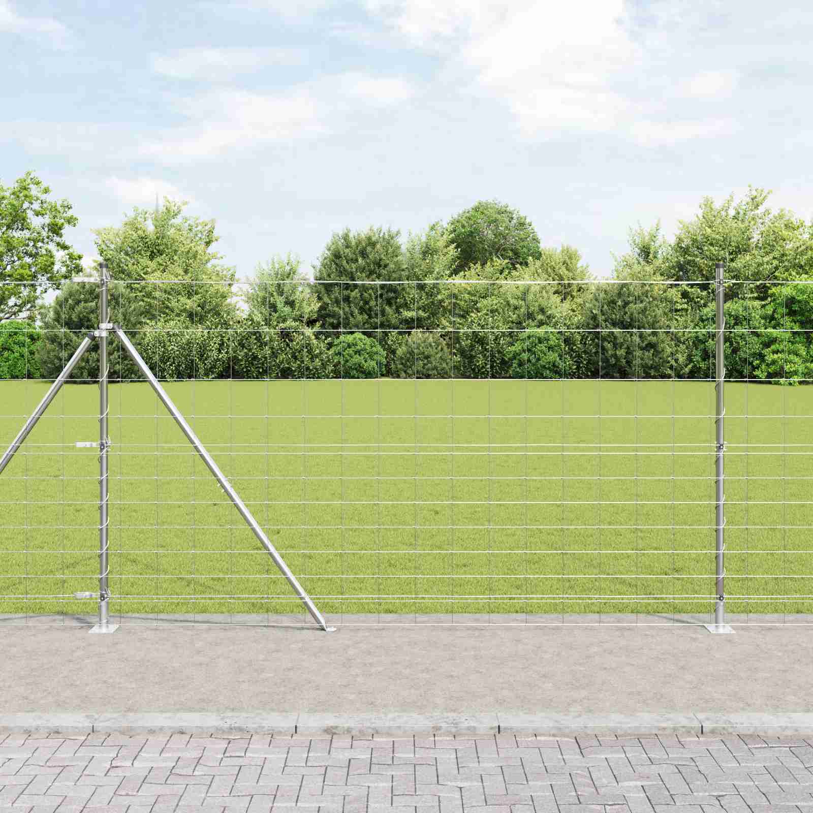 Feldzaun 1,4x50 m Verzinkter Stahl