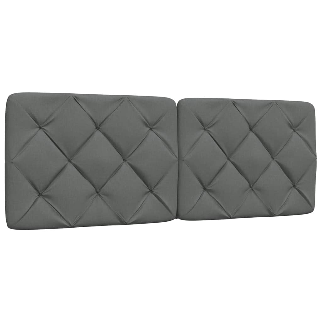 Kopfteil-Kissen Dunkelgrau 120 cm Stoff