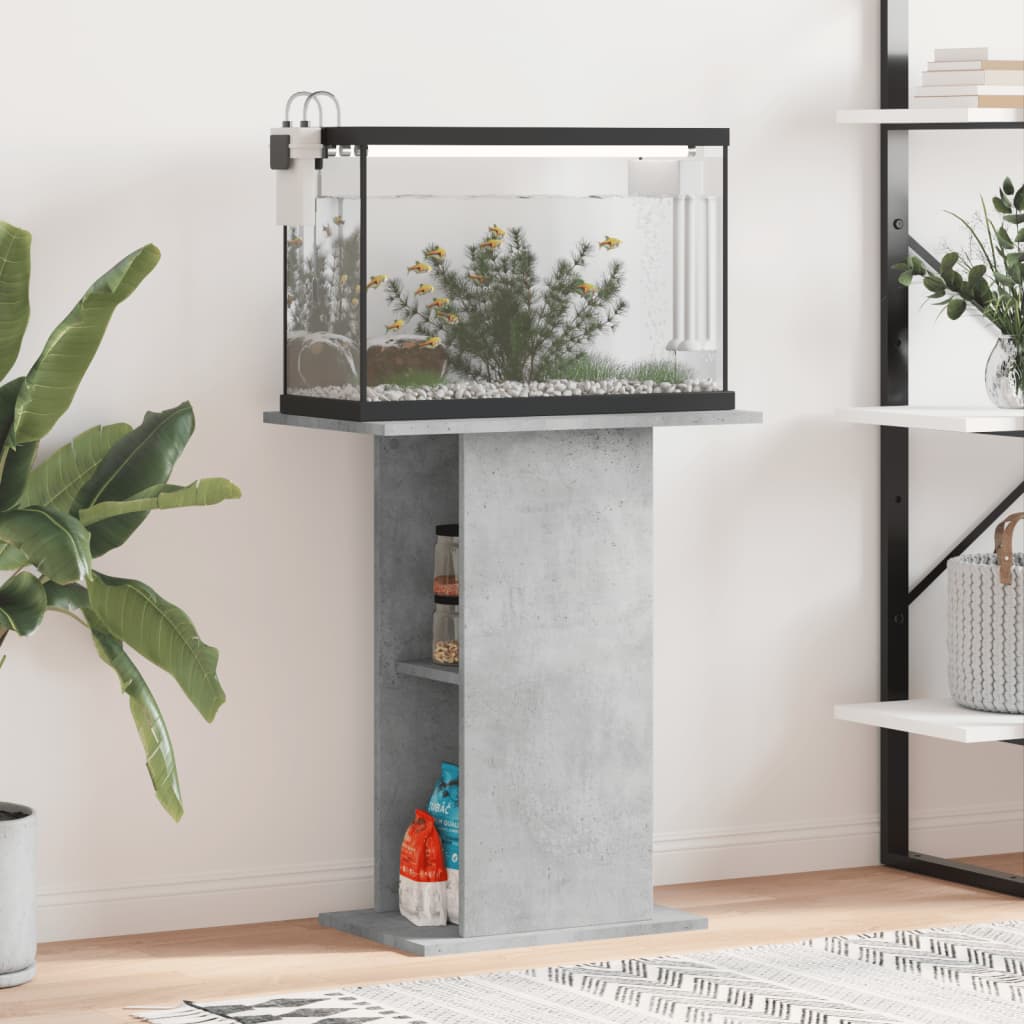 Aquariumständer Betongrau 60,5x36x72,5 cm Holzwerkstoff Aquariumständer Betongrau 60,5x36x72,5 cm Holzwerkstoff