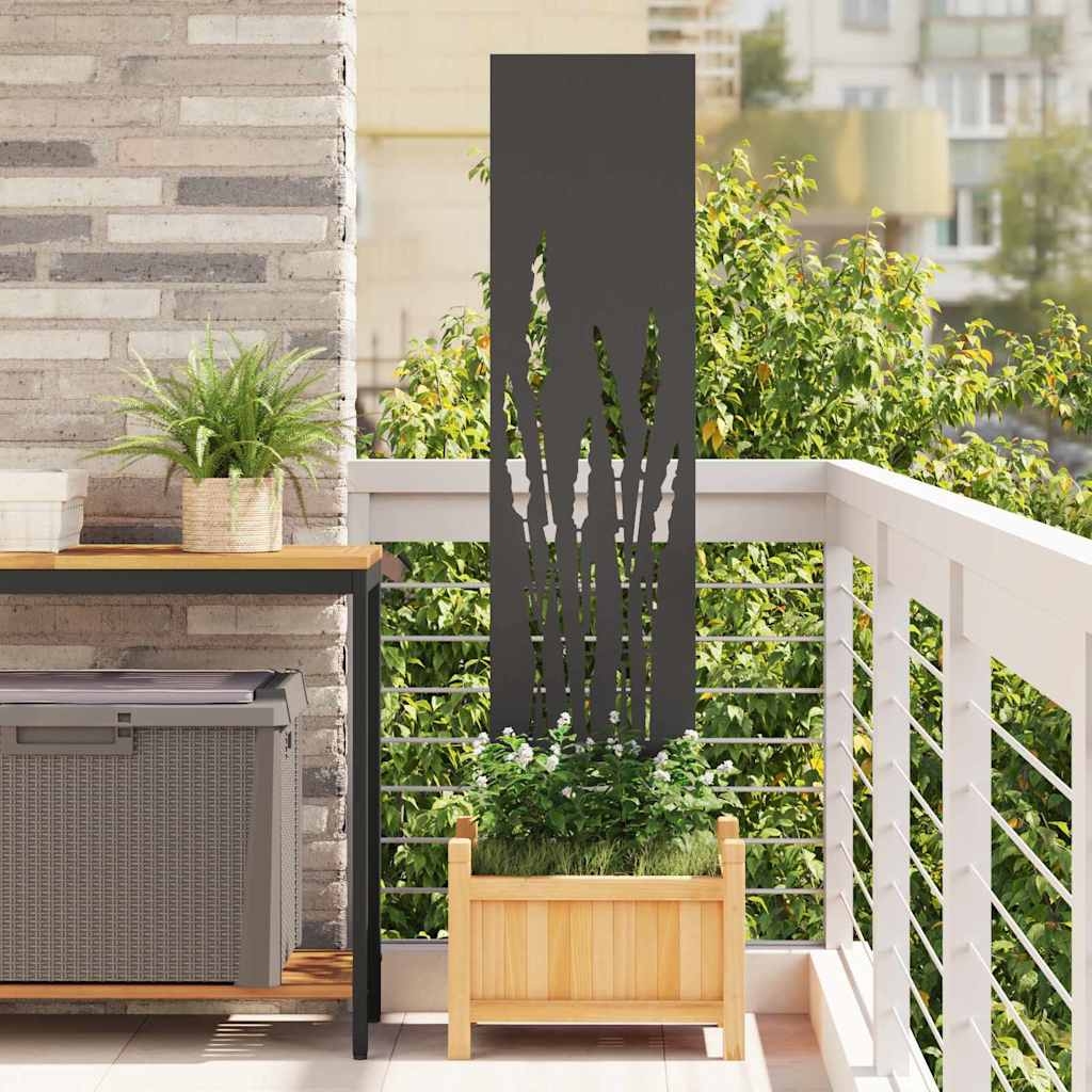 Garten dekoratives Panel Schwarz 32 x 140 cm
