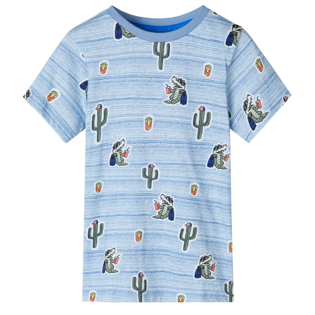 Kinder-T-Shirt Blaumischung 104