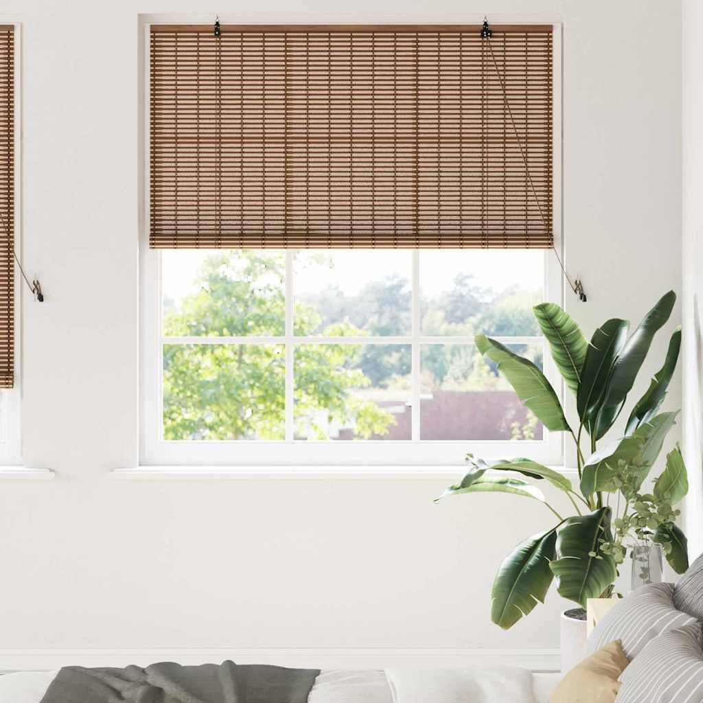 Fensterjalousien und -schattierungen Braun 150 x 220 cm Bambus