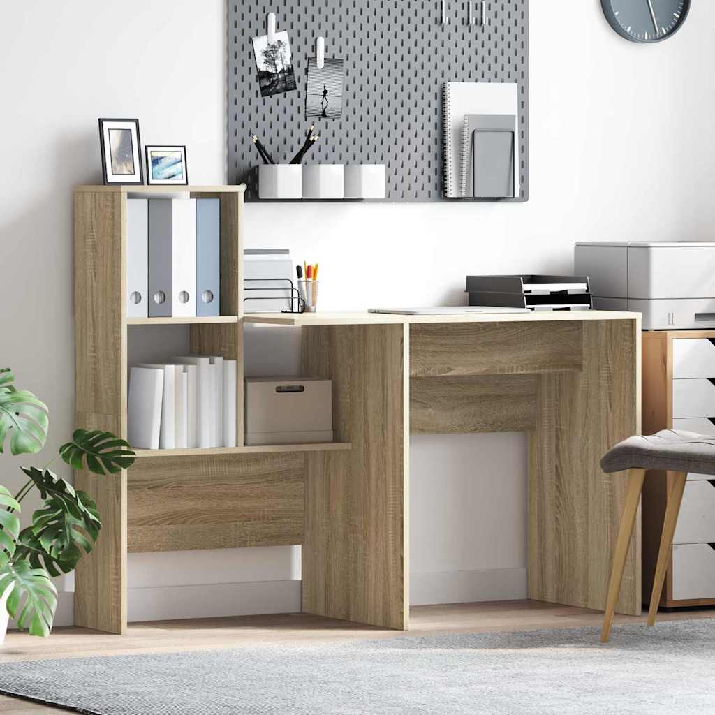Schreibtisch Sonoma Eiche 131,5 x 50 x 106,5 cm Holzwerkstoff