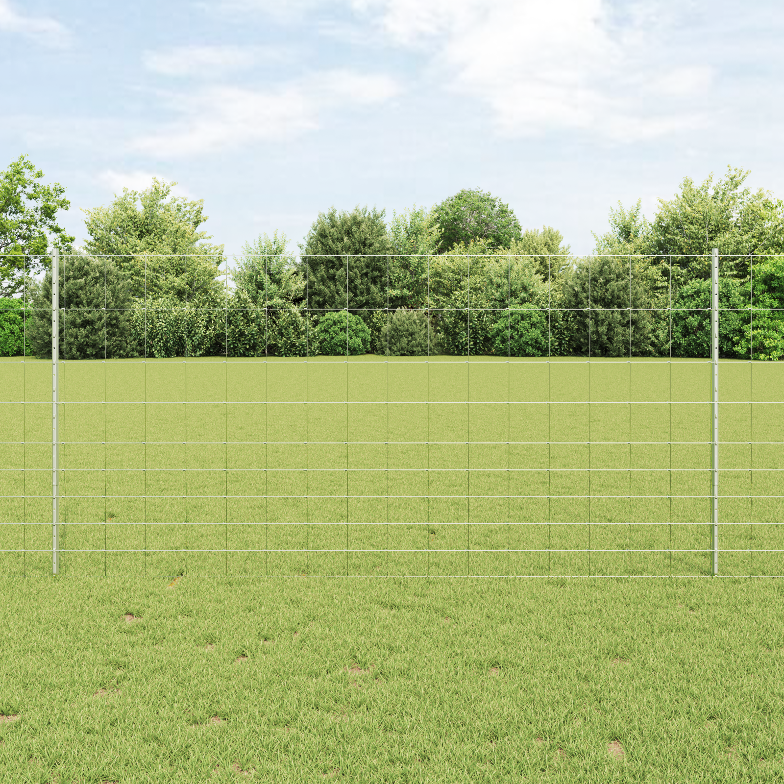 Zaunpfosten 22 Stk. U-Profil 120 cm Verzinkter Stahl