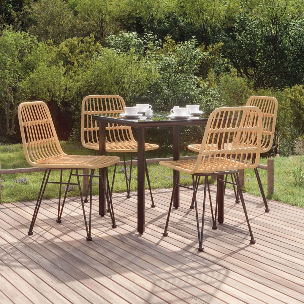 5-tlg. Garten-Essgruppe Poly Rattan 5-tlg. Garten-Essgruppe Poly Rattan