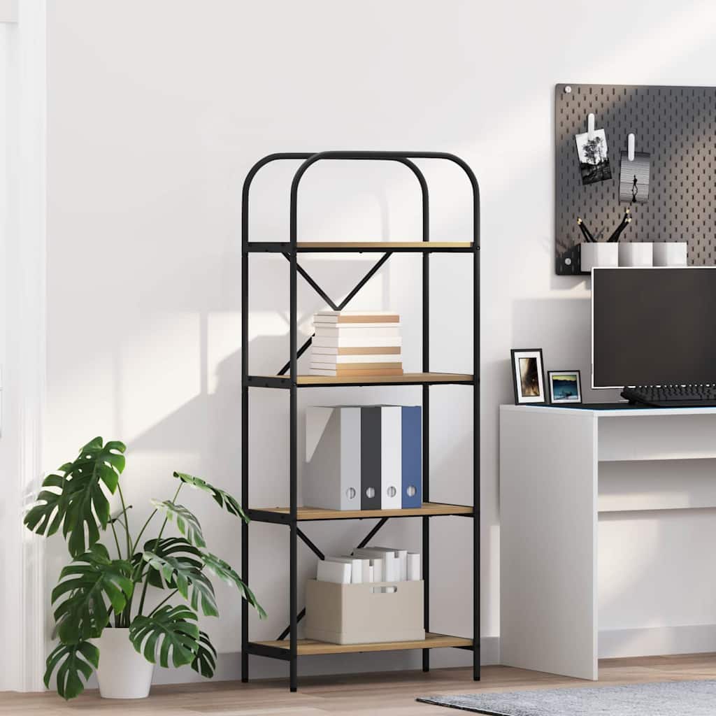 Regal Eiche handwerklich 60 x 30 x 146 cm Holzwerkstoff