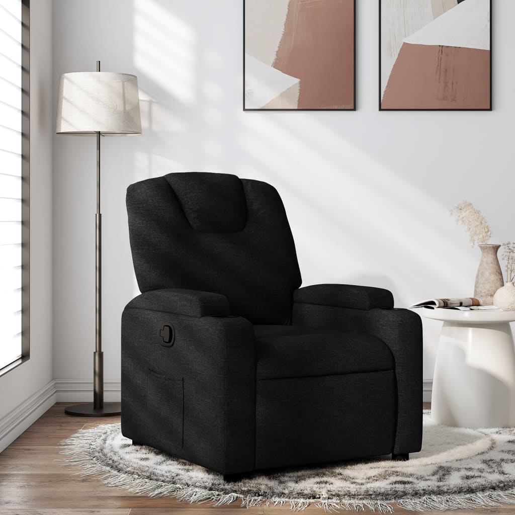 Relaxsessel Schwarzer Stoff