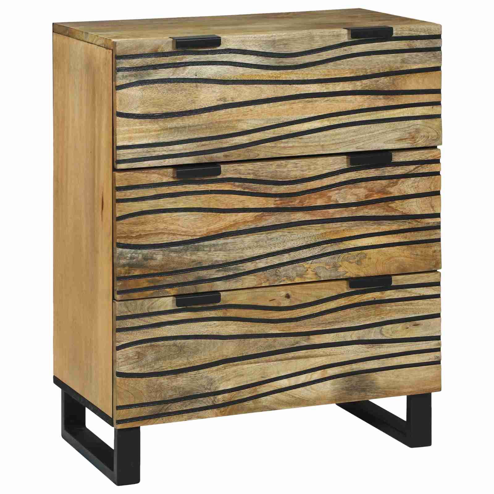Sideboard 60x33.5x75 cm aus massivem Mango Holz