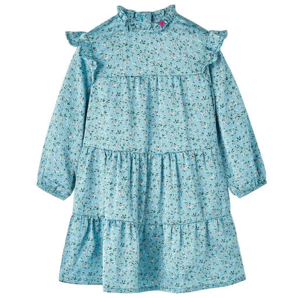 Kinderkleid mit Langen Ärmeln Blau 128 Kinderkleid mit Langen Ärmeln Blau 128