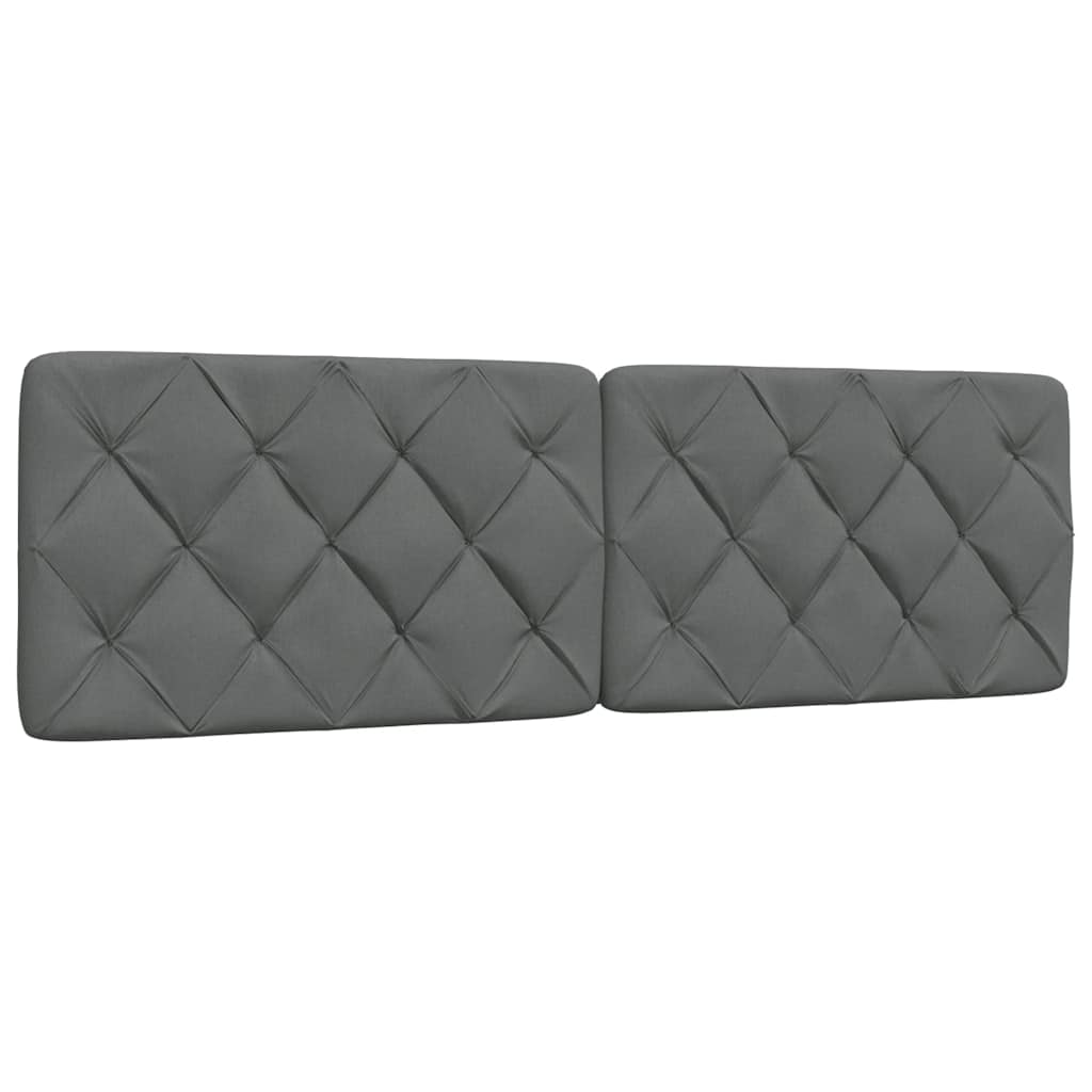 Kopfteil-Kissen Dunkelgrau 160 cm Stoff
