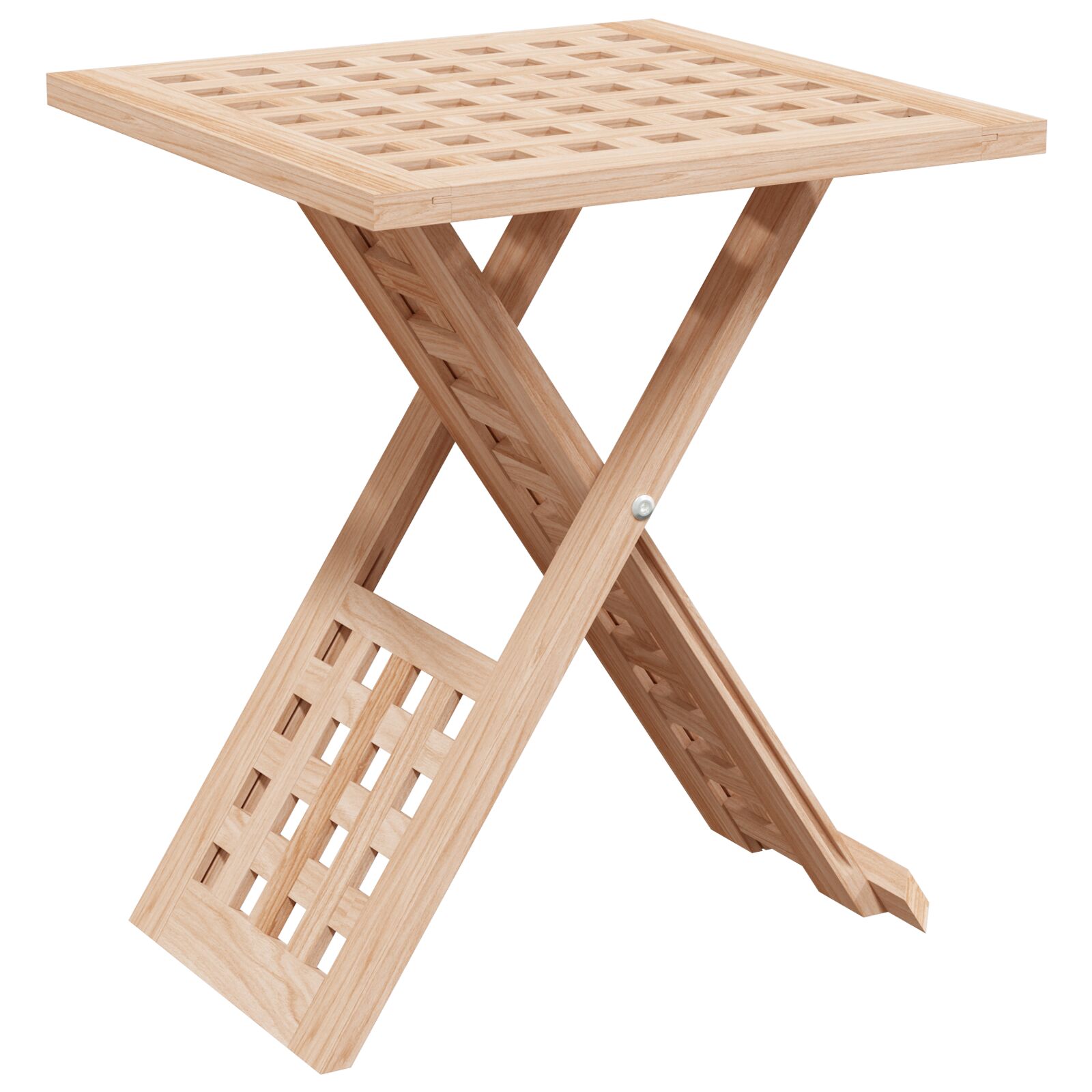 Couchtisch Faltbar 33x33x40,5 cm Massivholz Walnuss