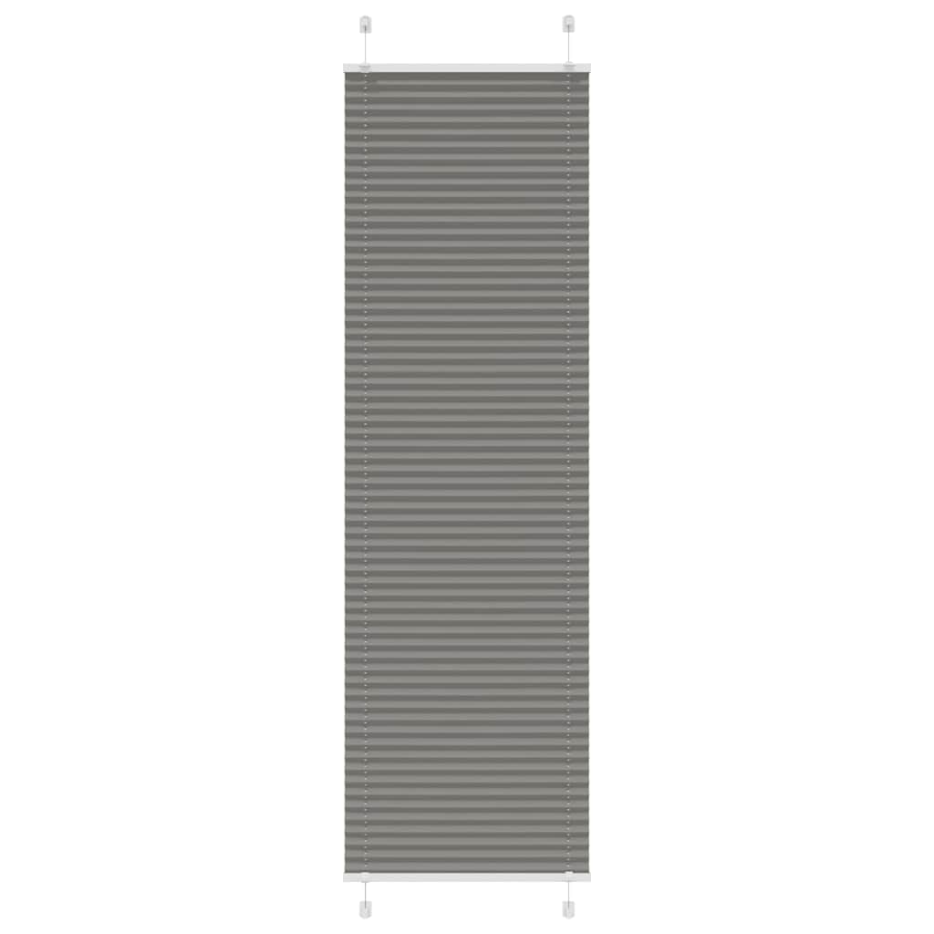 Plissee Anthrazit 55x200 cm Stoffbreite 54,4 cm Polyester