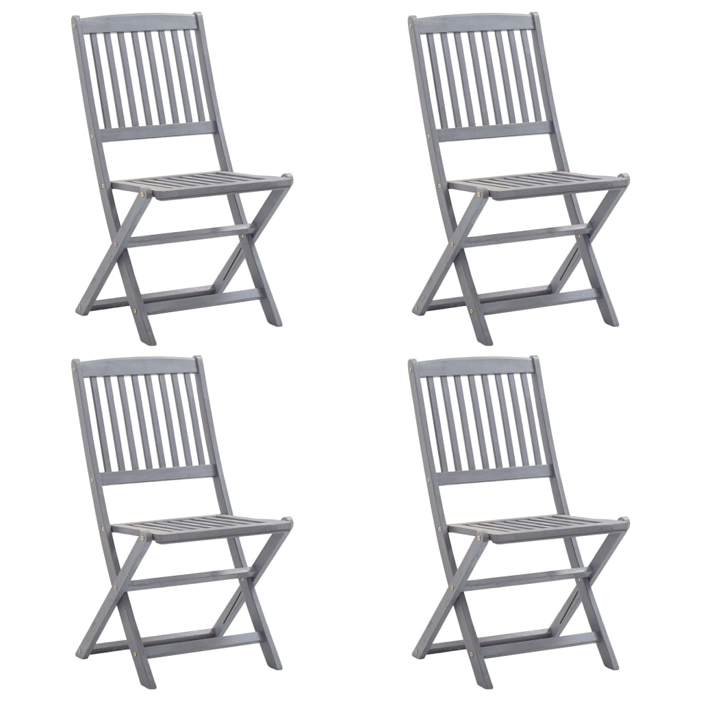 Klappbare Gartenstühle 4 Stk. Massivholz Akazie Klappbare Gartenstühle 4 Stk. Massivholz Akazie