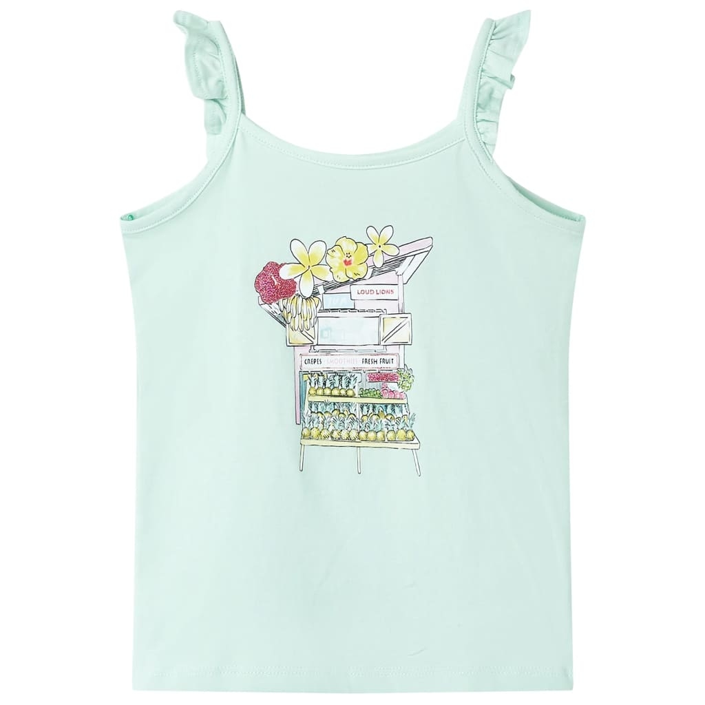 Kinder-Tanktop Helles Minzgrün 128