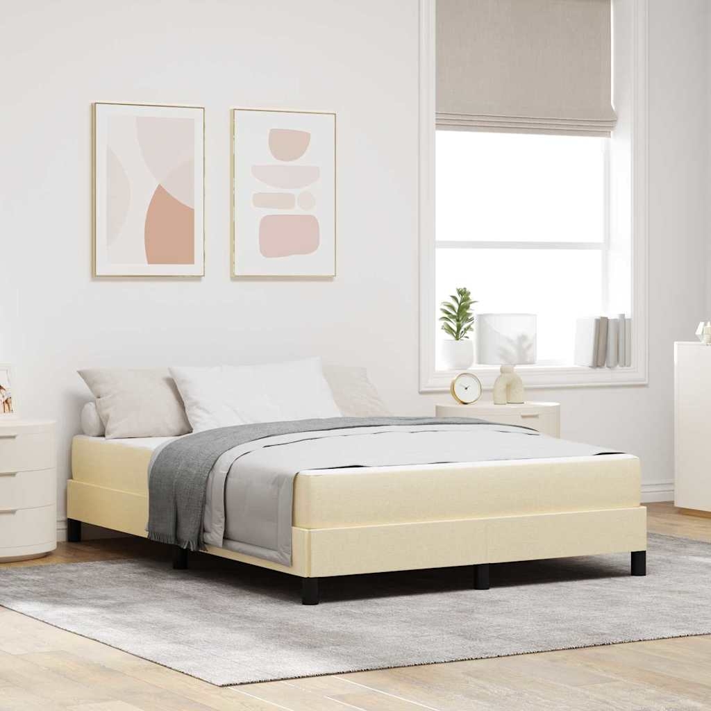 Boxspringbett Sonstiges Creme 160 x 200 cm Stoff