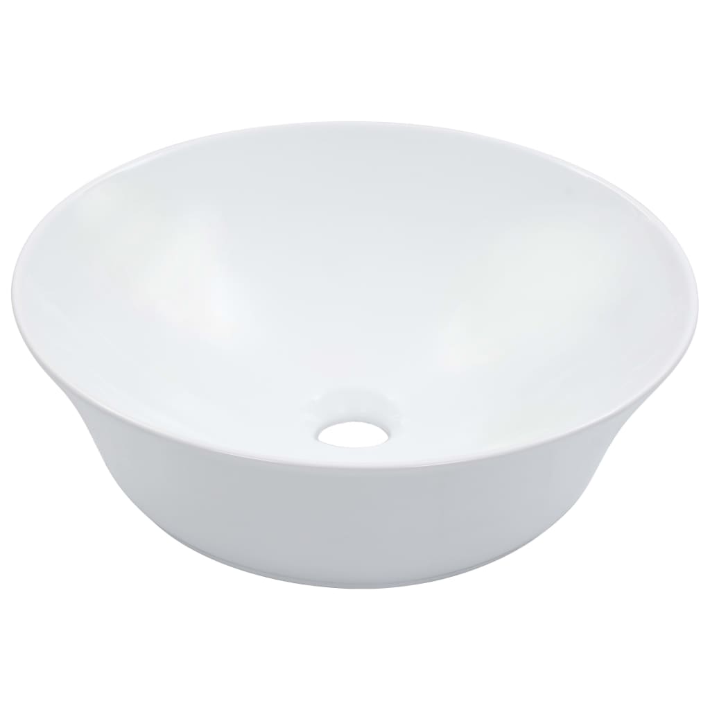 Waschbecken 41 x 12,5 cm Keramik Weiß