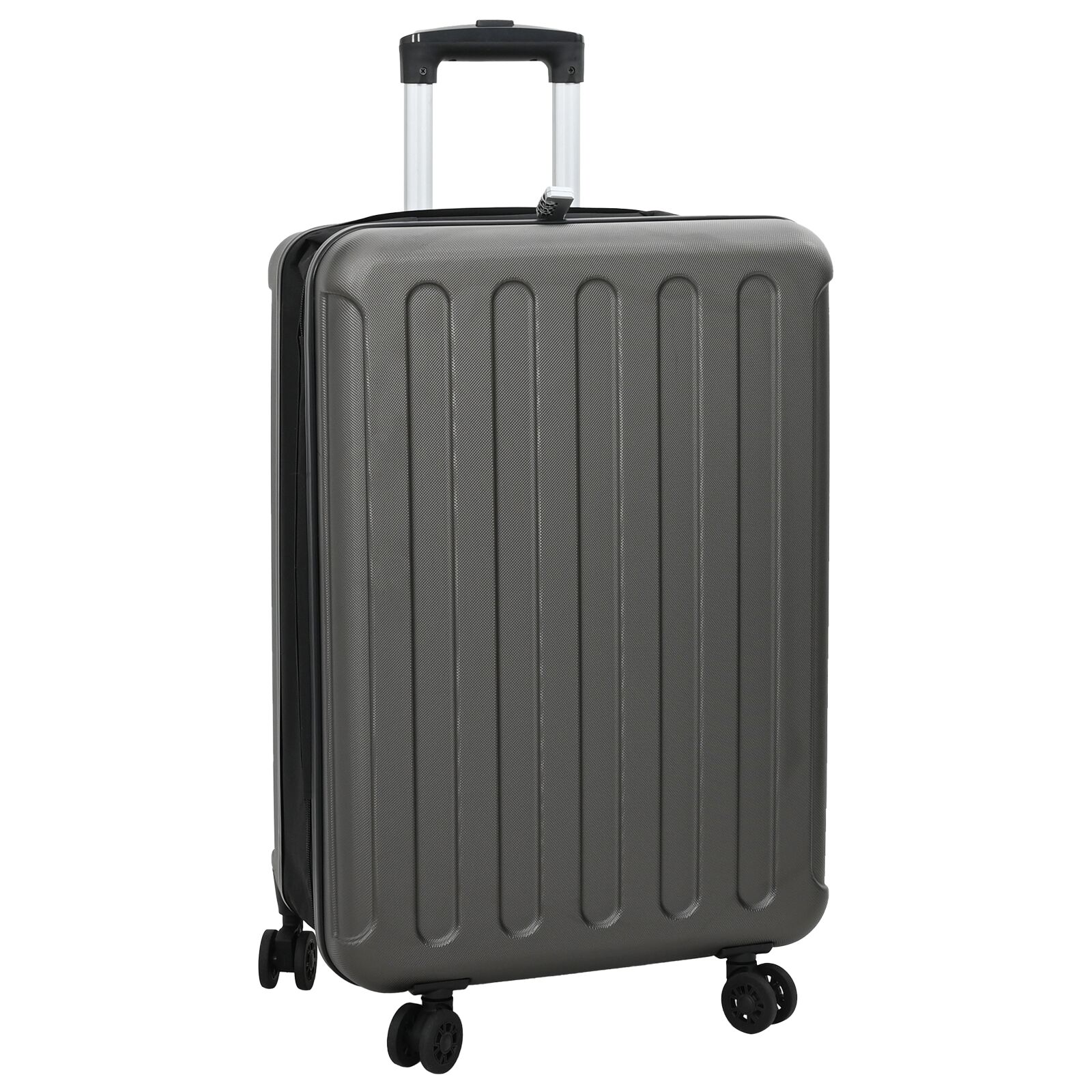 Klappbarer Koffer Hartschale 24'' Dunkelgrau 43x27x66 cm ABS