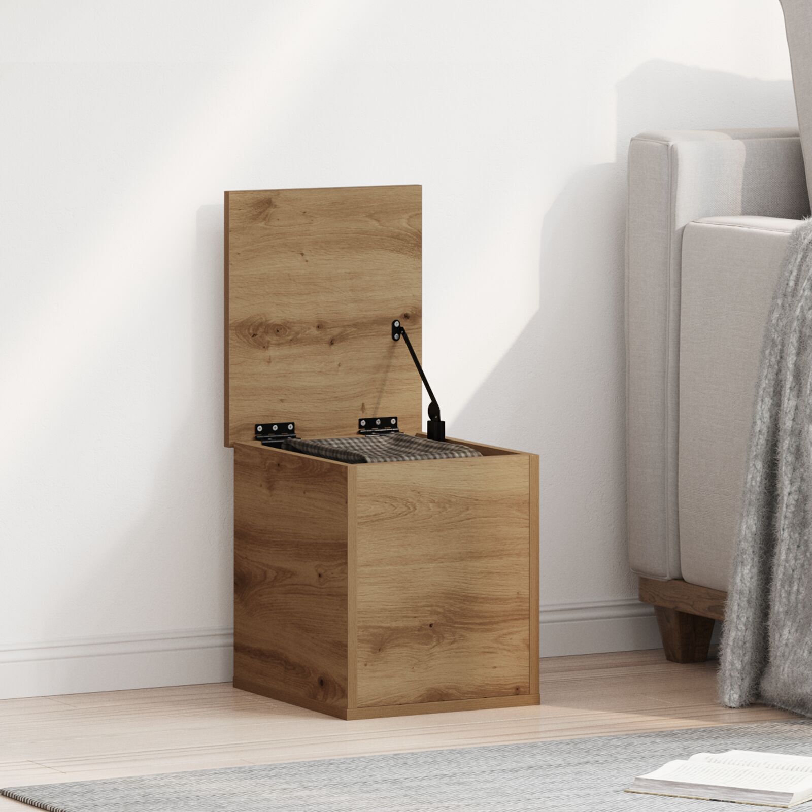 Aufbewahrungsbox Artisan Eiche 30x35x35 cm Holzwerkstoff