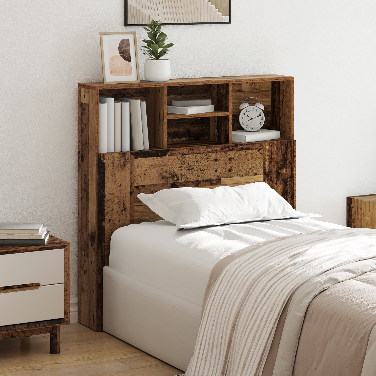 Kopfteil Schrank Altholz 100 x 19 x 103.5 cm Holzwerkstoff