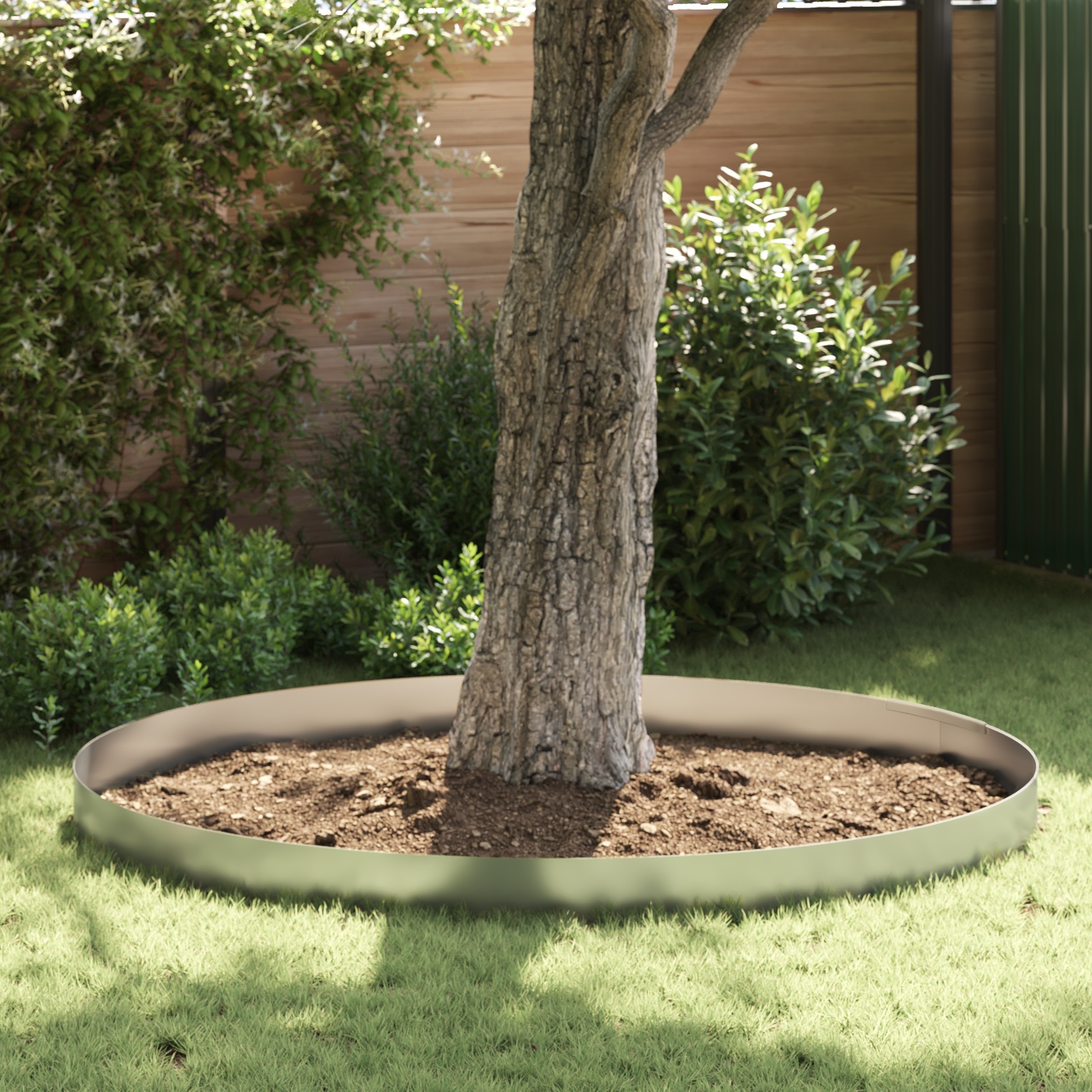 Rasenrand Silber 450 x 20 cm Verzinkter Stahl