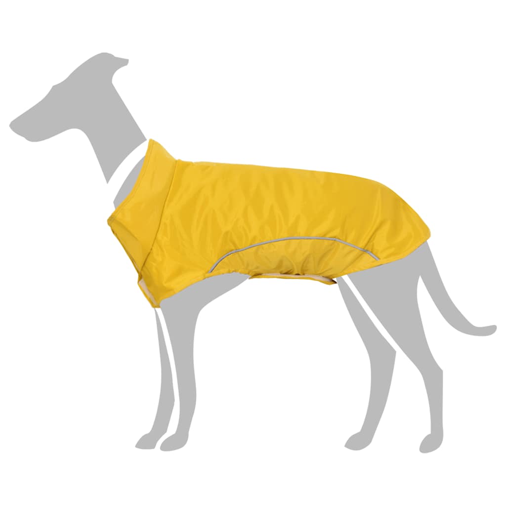 Hunde Regenmantel mit Reflexstreifen Polyester Gelb M Hunde Regenmantel mit Reflexstreifen Polyester Gelb M