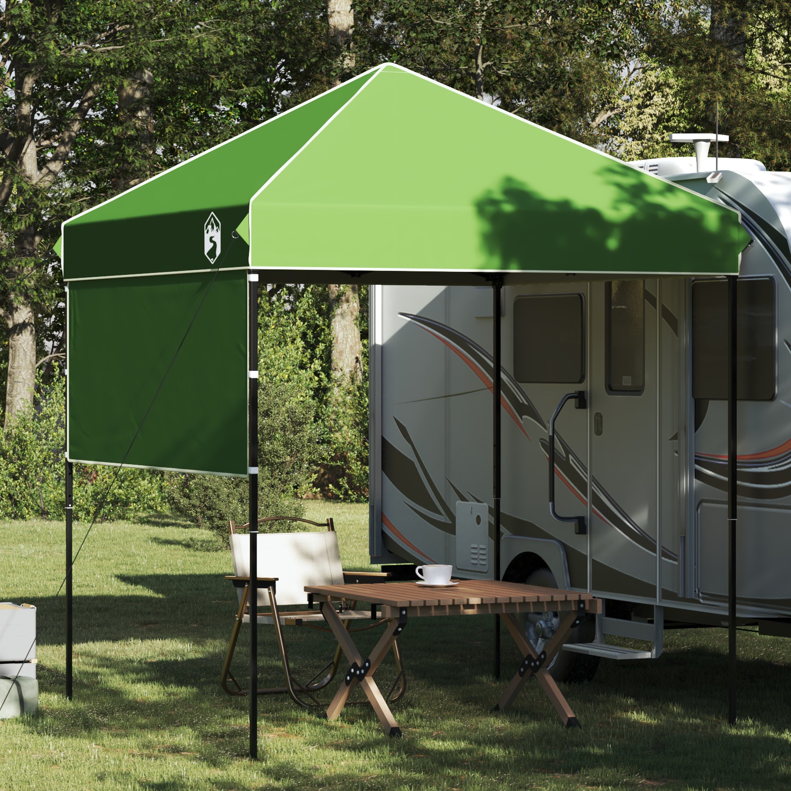 Pavillon-Zelt Grün 200 x 200 cm Oxford Stoff