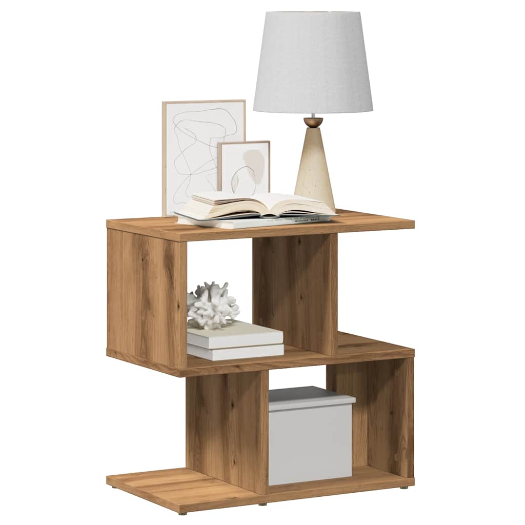 Nachttische 2 Stk. Artisan-Eiche 50x30x51,5 cm Holzwerkstoff