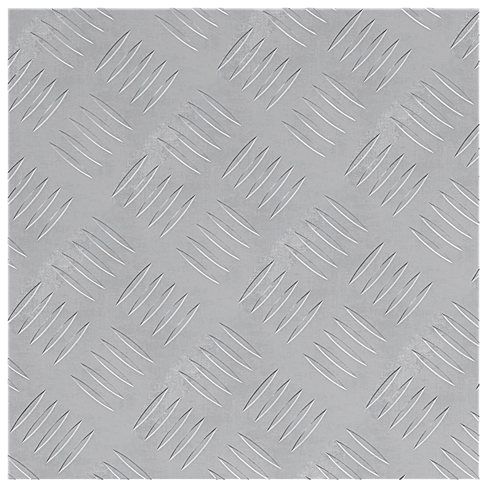 vidaXL Aluminium Riffelbleche 2er Set Anti-Rutsch 40x40 cm