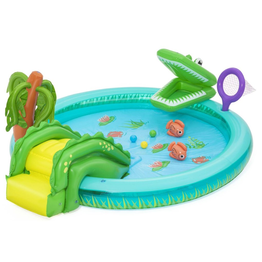 Bestway Aufblasbares Spielzeugbecken Krokodil 224x181x72 cm +2 Jahre Garten 53166 Bestway Aufblasbares Spielzeugbecken Krokodil 224x181x72 cm +2 Jahre Garten 53166