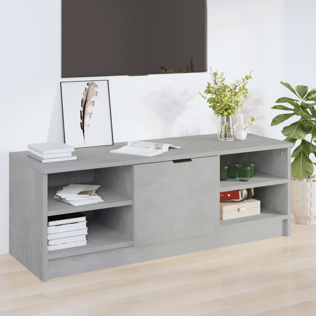 TV-Schrank Betongrau 102x35,5x36,5 cm Holzwerkstoff