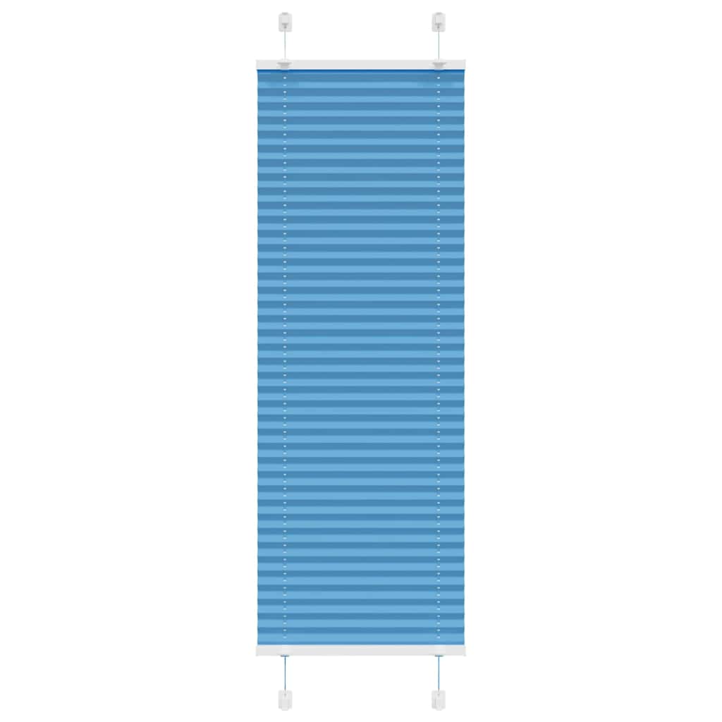 Plissee Blau 45x150 cm Stoffbreite 44,4 cm Polyester