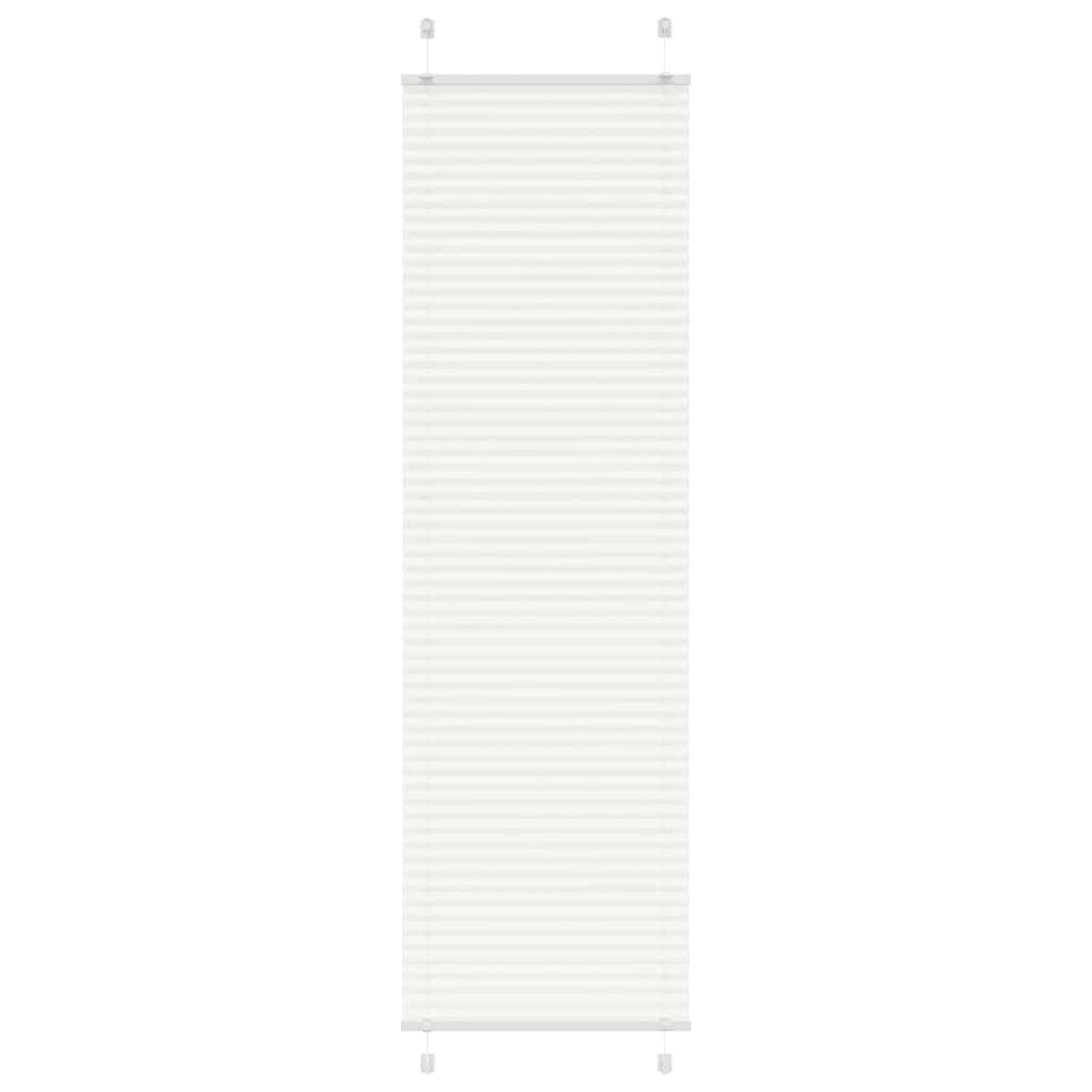 Plissee Weiß 65x200 cm Stoffbreite 64,4 cm Polyester