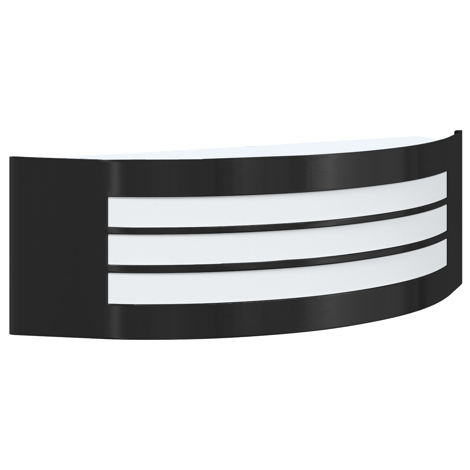 Außen Wandleuchte Schwarz Edelstahl IP44