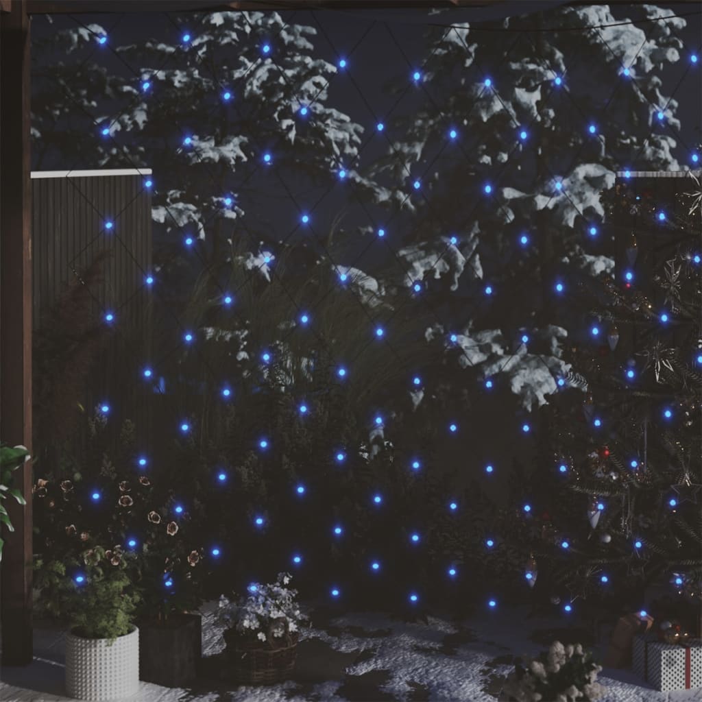 Weihnachts-Lichternetz Blau 4x4 m 544 LEDs Indoor Outdoor