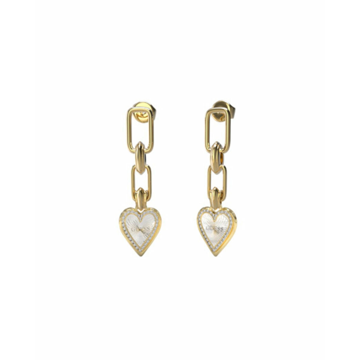 Damenohrringe Guess JUBE03236JWYGRHT-U Edelstahl 2 cm Damenohrringe Guess JUBE03236JWYGRHT-U Edelstahl 2 cm