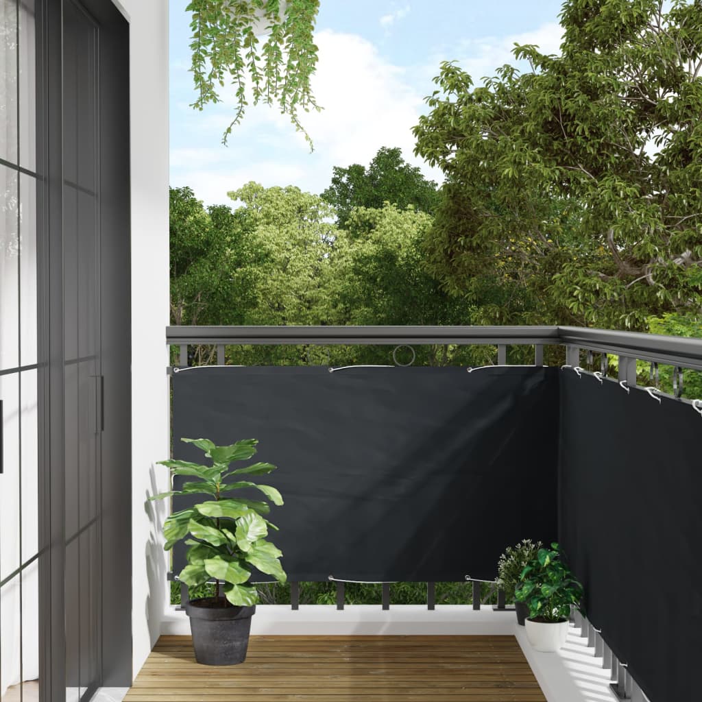 Garten-Sichtschutz Anthrazit 500x75 cm PVC