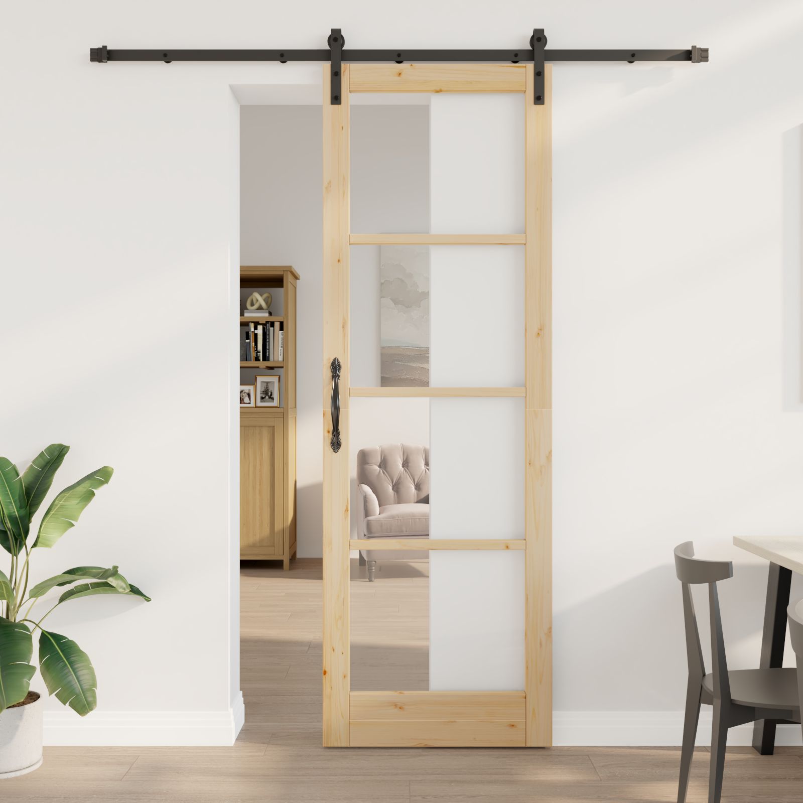 Schiebetür mit Hardware-Set 'ORKDAL'78x232 cm