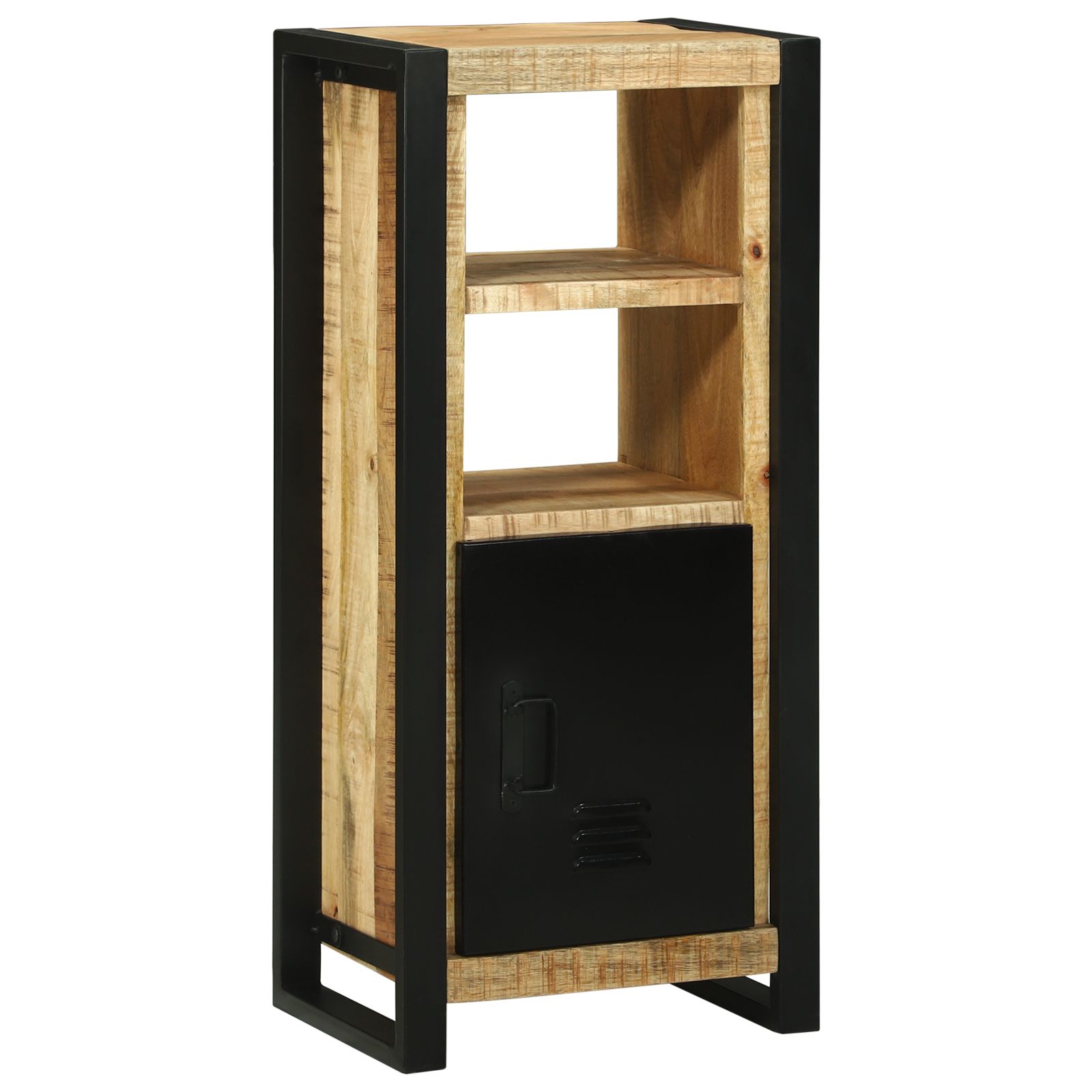 Badezimmer-Wandschrank 40x30x90 cm Aus massivem, rauem Mangoholz