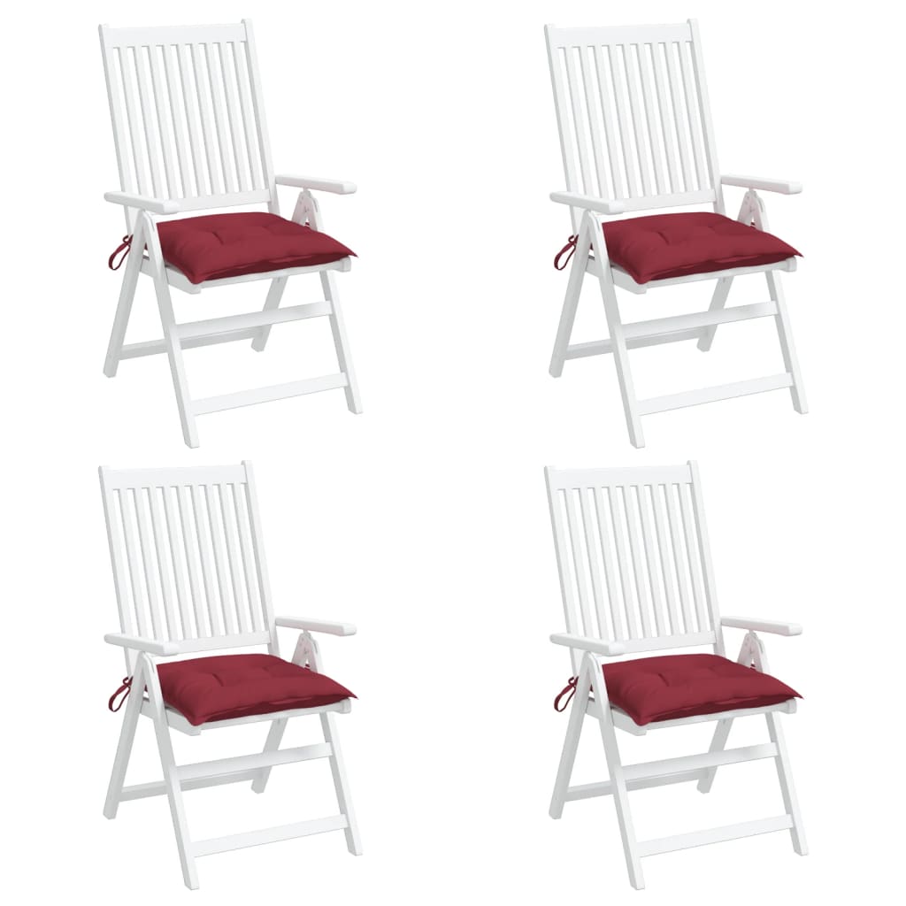 Palettenkissen 4 Stk. Weinrot 50x50x7 cm Oxford-Gewebe