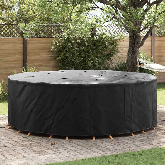 Gartenmöbelabdeckung Schwarz 279 x 279 x 85 cm 420D Stoff