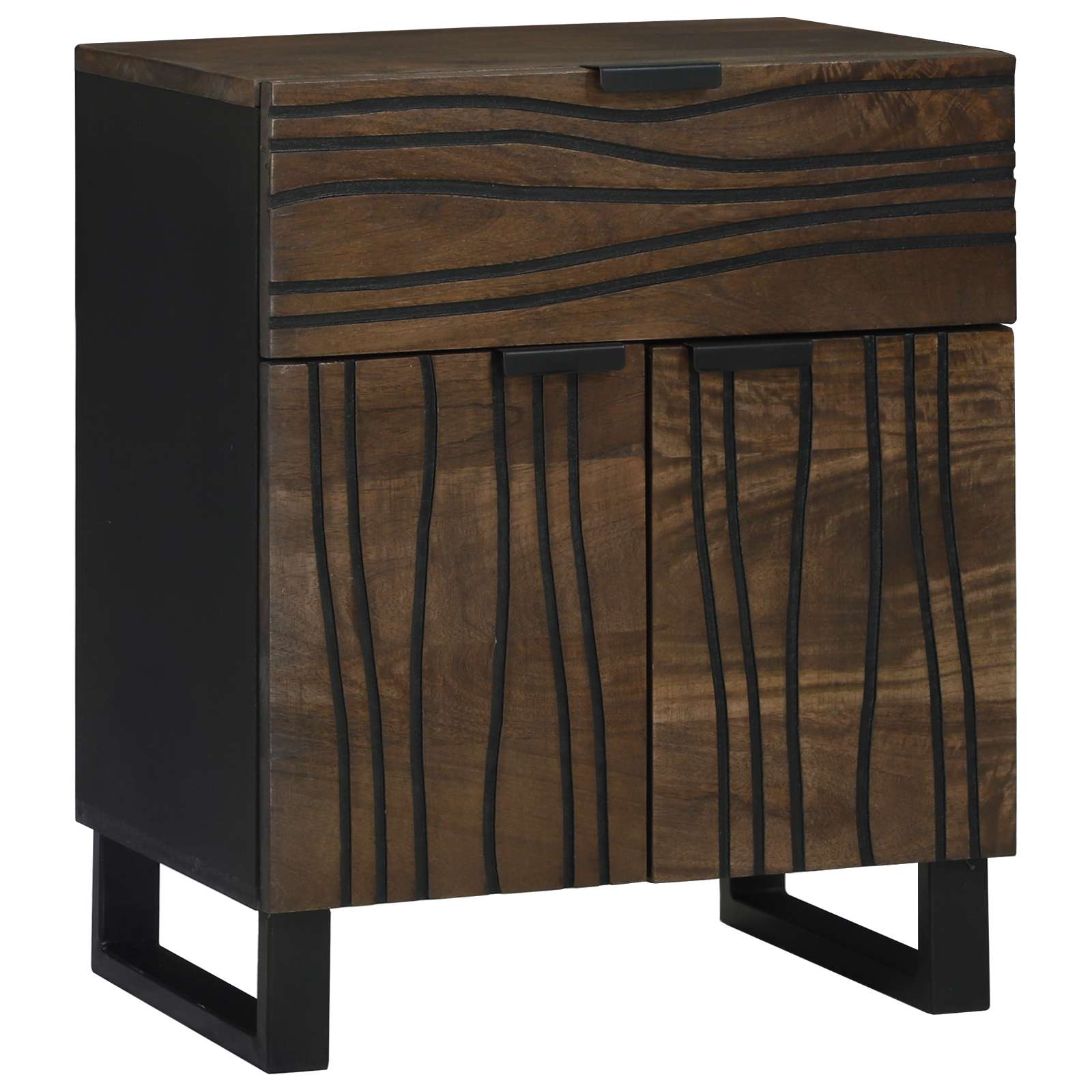 Nachttisch 50x33x60 cm Massivholz Mango