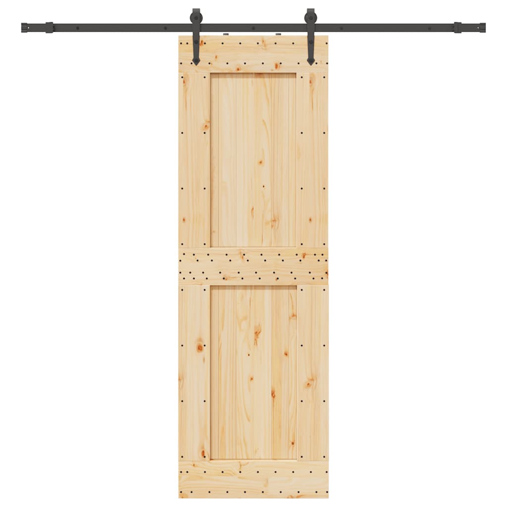 Schiebetür mit Beschlag 70x210 cm Massivholz Kiefer