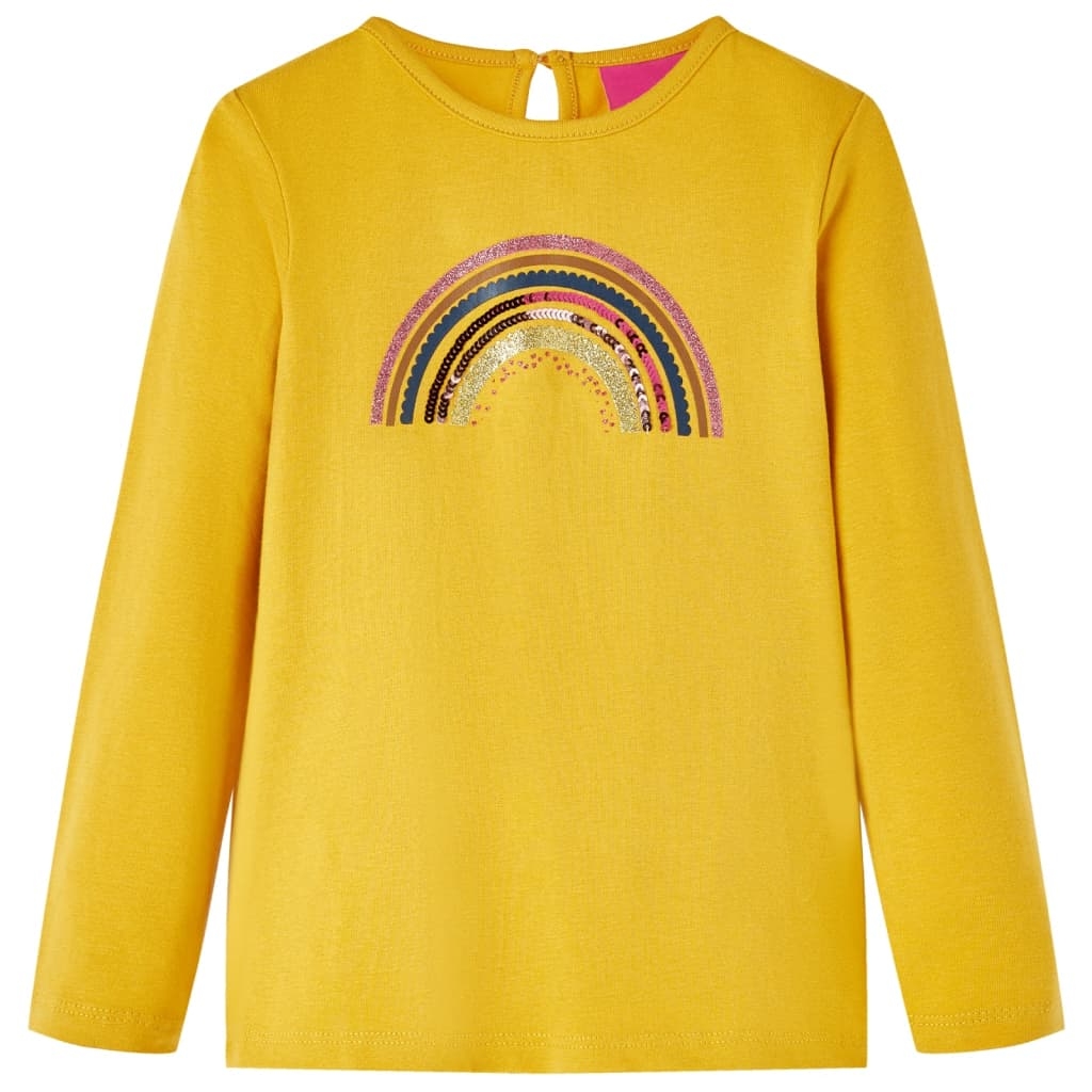 Kinder-Langarmshirt Ocker 116 Kinder-Langarmshirt Ocker 116