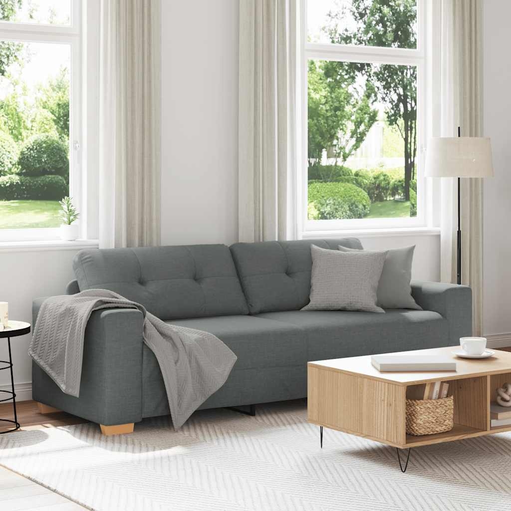 3-Sitzer-Sofa Dunkelgrau 180 cm Stoff 3-Sitzer-Sofa Dunkelgrau 180 cm Stoff