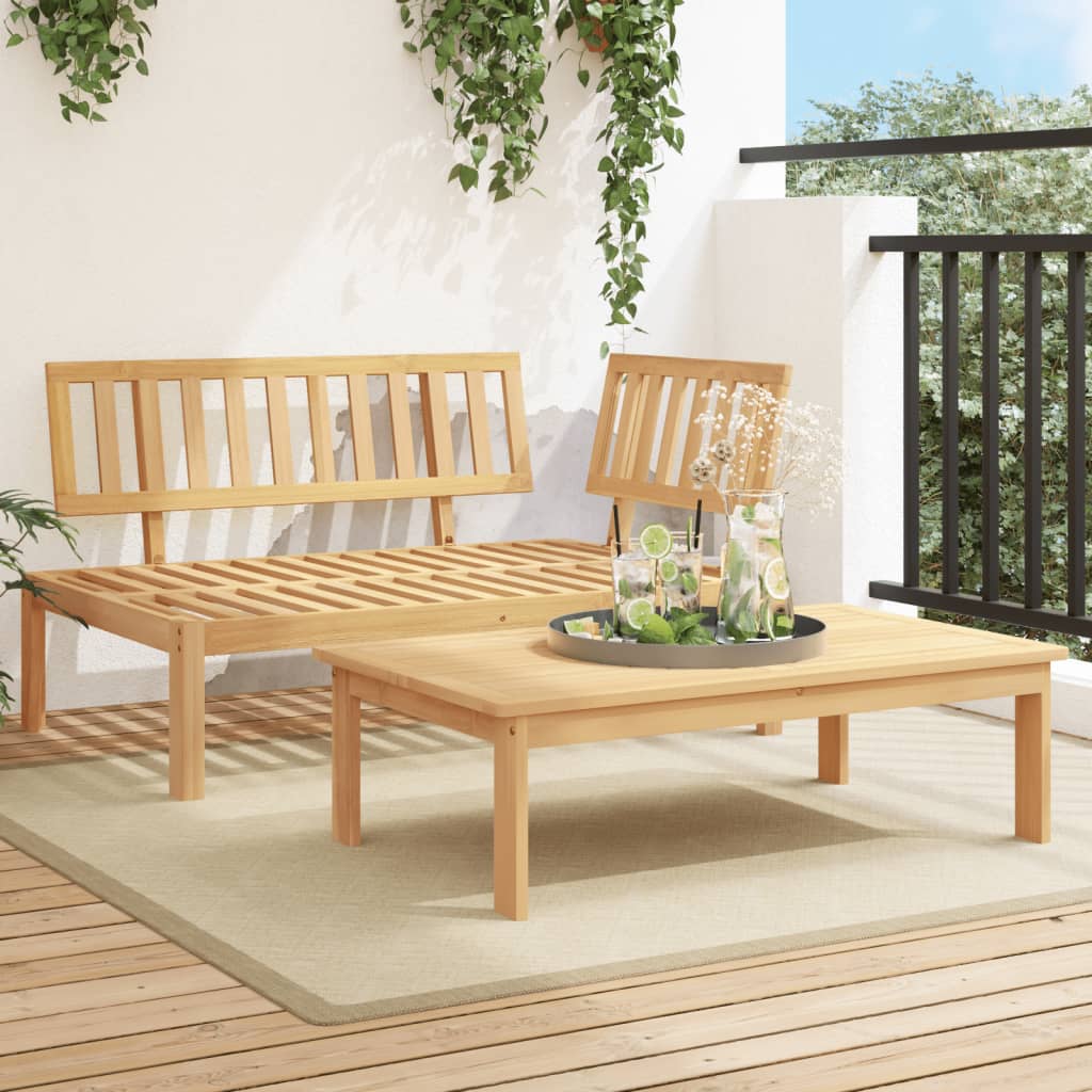 2-tlg. Garten-Sofagarnitur aus Paletten Massivholz Akazie 2-tlg. Garten-Sofagarnitur aus Paletten Massivholz Akazie